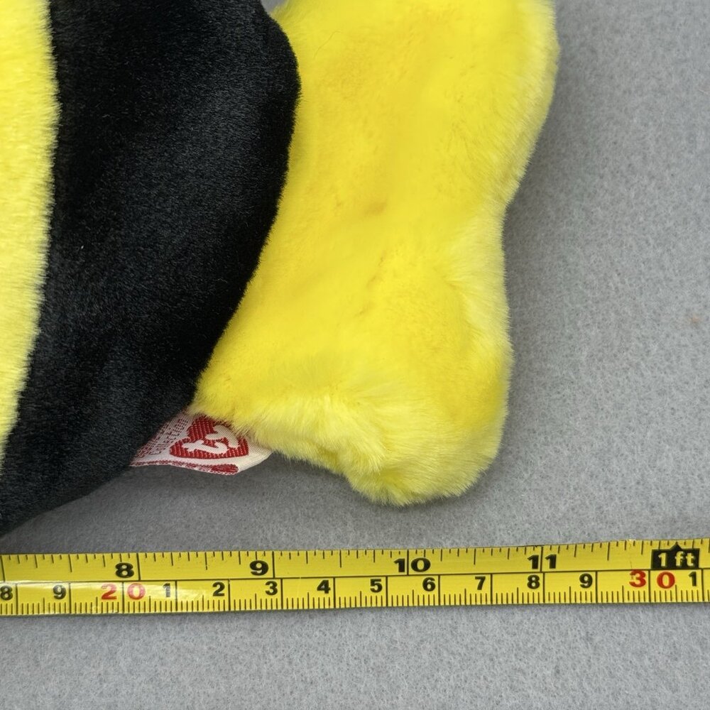 Bubbles Fish Plush Yellow Black Stripe TY Beanie Buddies 1998 Stuffed Toy 10.5" - Picture 11 of 11